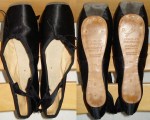 Pauls of Germany Black Satin Pointe Shoes