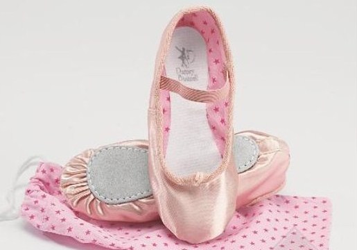 satin ballerina slippers