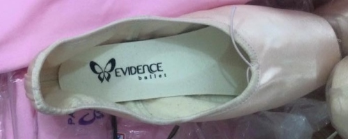 Evidence pointe shoes